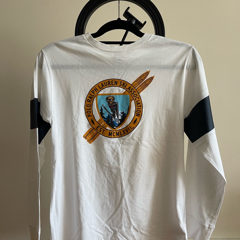 POLO RALPH LAUREN Big Boys  14-16 L bear T-shirt LONG SLEEVES NWOT
